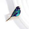Chic Crystal Embellished Bird Brooch Secure Locking Mechanism Lightweight 6g Design Elegant Accessory For Everyday Elegance