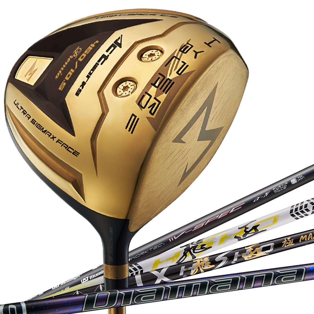 

WORKS GOLF [Hyper Blade Sigma Premier] Высокая устойчивость, несоответствие правилам.: Хишо Гоку МАКС (длинный 47 дюймов) Угол наклона: 10,5 градусов