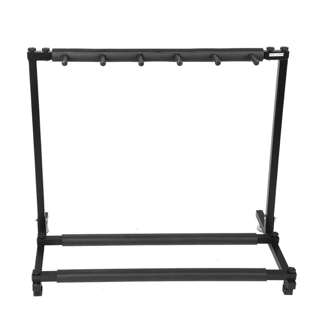 Sturdy Metal Guitars Display Stand Rack Organizer Holder Instrument Accessory(5 Spaces)