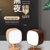 Smart Dimmable Solid Wood Night Light with Human Body Sensor
