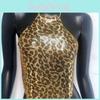 Metallic Sequin Crop Top For Women With Halter Neck Streetwear