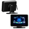 Car Parking Sensor Reversing Radars System Front & Rear Support Sound Warning/Buzzer/Mute with 8 Parking Sensors LCD Display