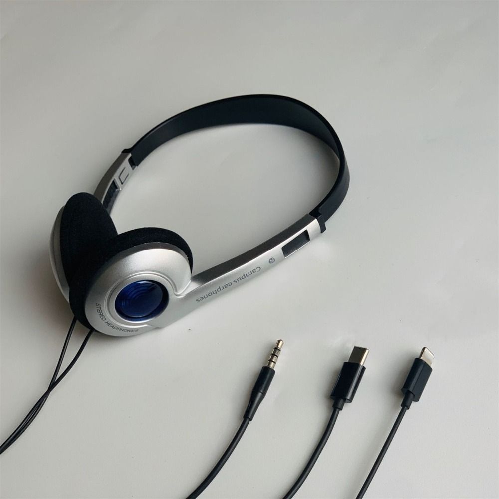 Millennium Wind Y2K Headphone Personality Wired Headphone Classic Retro Headset  CD/Walkman/Mp3