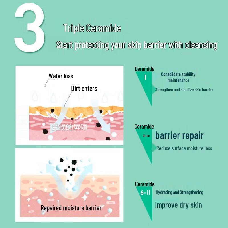 CeraVe Soothing Cleansing Foam Gel & Clear Anti-Dandruff Shampoo Bundle