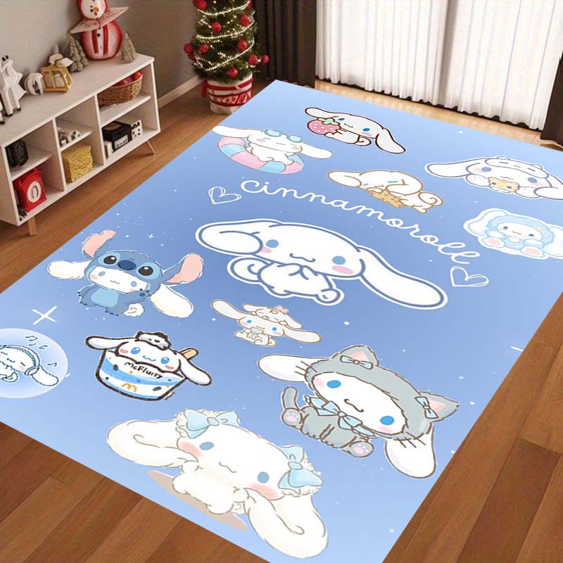 

Cute cartoon Cinnamoroll and My Melody rugs, suitable for bedrooms, living rooms, sofas, doormats, and large non-slip play mats 60x90cm