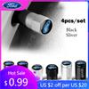 Car Sticker 4pcs Metal Car Styling Wheel Tire Valve Air Stem Cap Covers For Ford Ranger Focus Kuga Mustang S-MAX Transit Mondeo