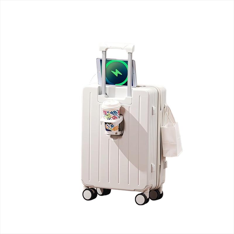 

OEING Front-Opening Luggage with USB Charging Port