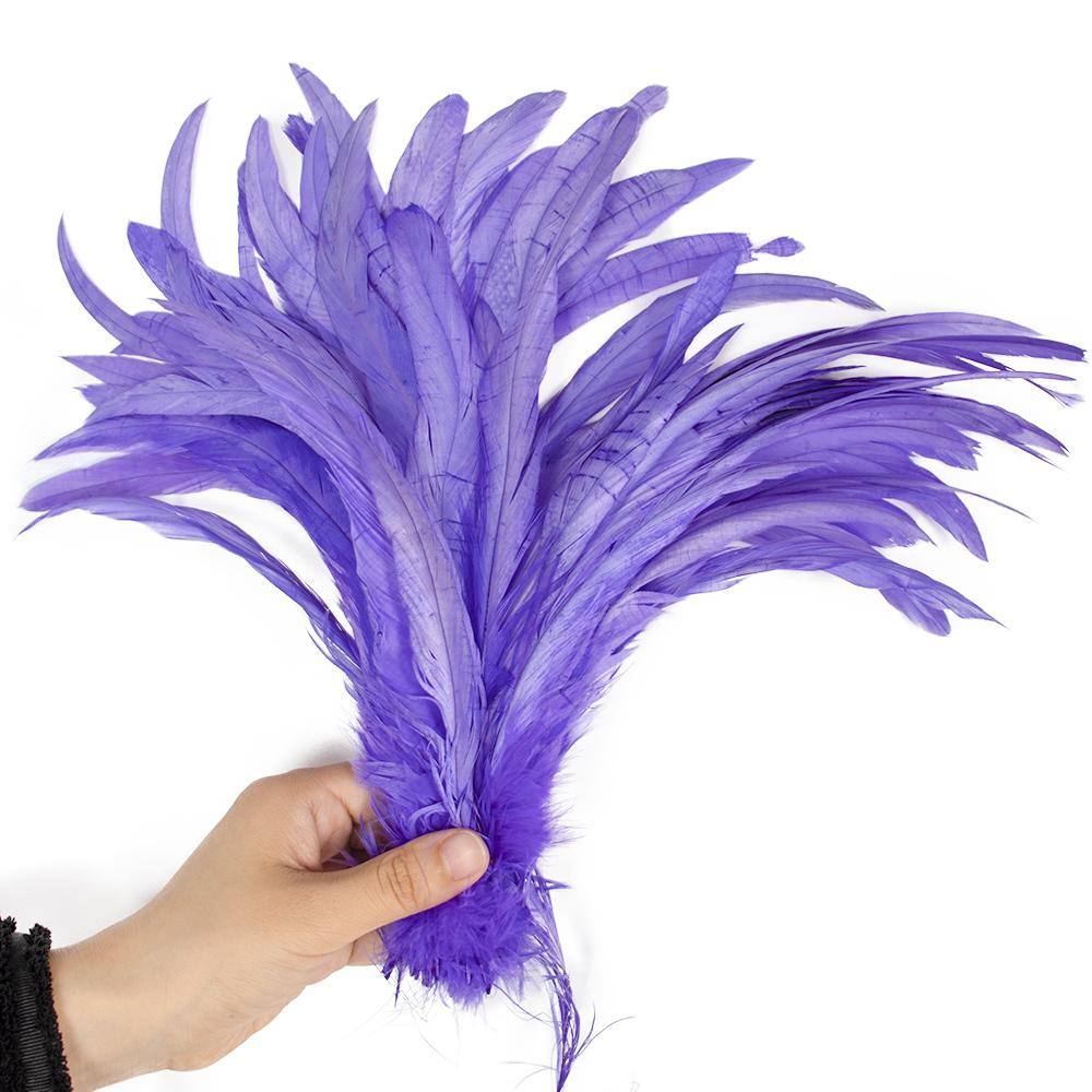 50/100 Stück 25-30cm Hahnenfeder Hochzeitsbasteln DIY Naturfeder Handarbeit Party Feder Karneval Kopfschmuck Dekoration