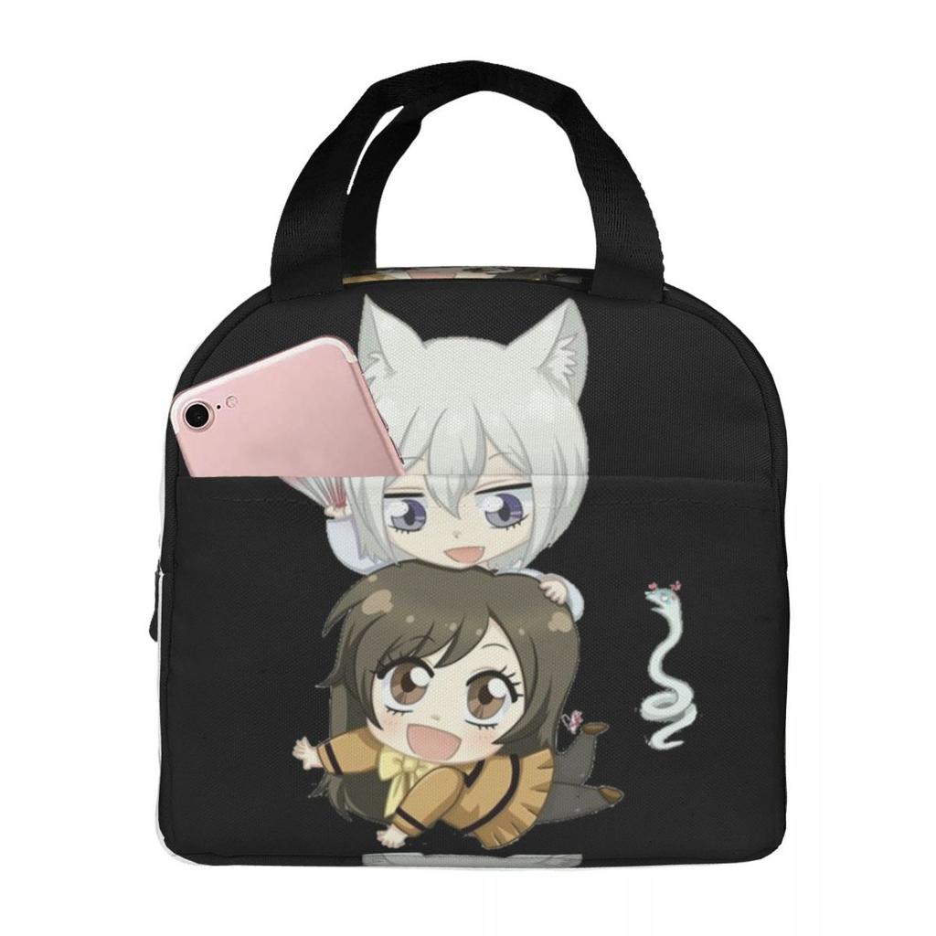 Kamisama Kiss Tomoe Anime Isolierte Lunchtasche für Damen Kinder Tragbare Lebensmittelboxen Thermische Lunchbox Tragetasche