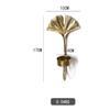 Pendant Candlestick Holder Metal Golden Leaf Candlestick Exquisite Candlestick  Candle