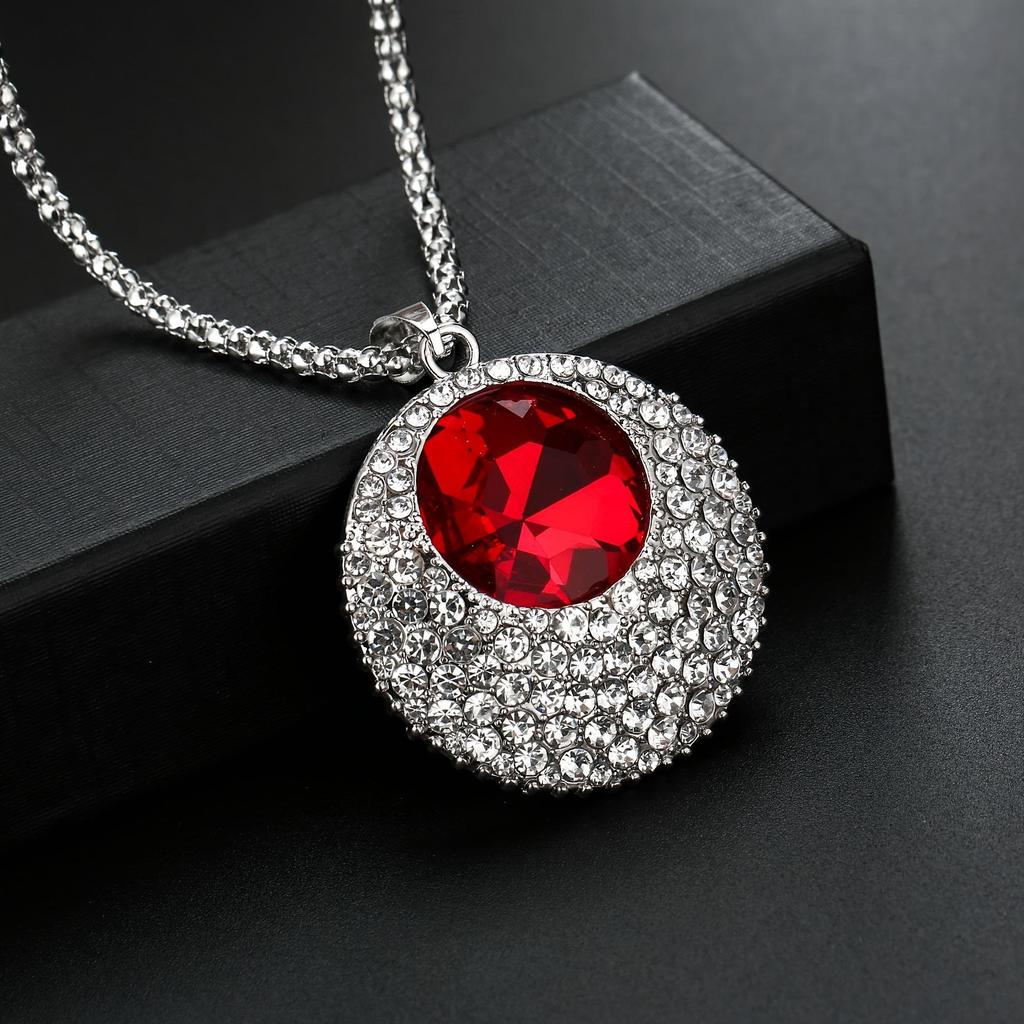 Retro Sternenanhänger Halskette: Vielseitiger Kristall Edelstein Schmuck für Damen.