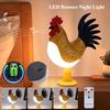 Creative Light Decorative Chicken Simulated Animal Funny Easter Home Decor Party Carnival Chicken Chick Night Light Ornaments