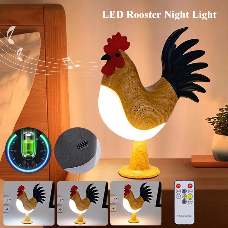 Creative Light Decorative Chicken Simulated Animal Funny Easter Home Decor Party Carnival Chicken Chick Night Light Ornaments
