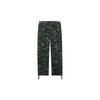 Li Ning Golden Era All Over Print Camouflage Pattern Button Straight Casual Pants Men Bottoms Green AKXT047-4