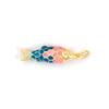1 Piece Brass Ocean Jewelry Charms Carp Fish 18K Gold Plated Colorful Enamel Fish Pendant For DIY Necklace Making 26x6.5mm