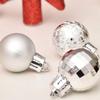 30pcs Plastic Christmas Balls Pendants Shatterproof Special-shaped Christmas Ornaments Electroplated Star