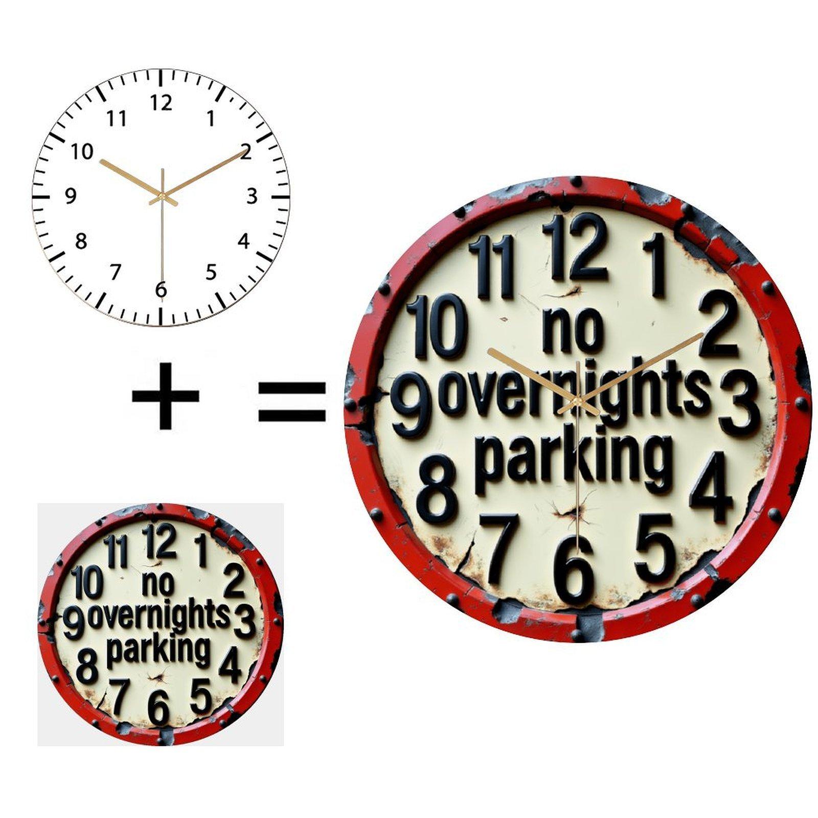 Industrial Chic 30x30cm Round Glass Wall Clock with Exposed Gear-Look Details (White,12 in(30.48cm)) белый