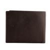 Men' Wings Wallet Made of Natural Cowhide Leather Brown