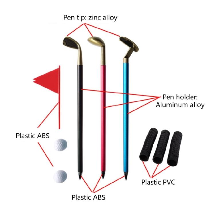 Golf Pen Set Desk Sports Game Gift for Office Colleagues Desk Part