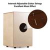 Cajon Drum Box Wooden Drum Hand Drum Smooth Glossy Surface Percussion Instrument Birch Wood for Beginners Traveling