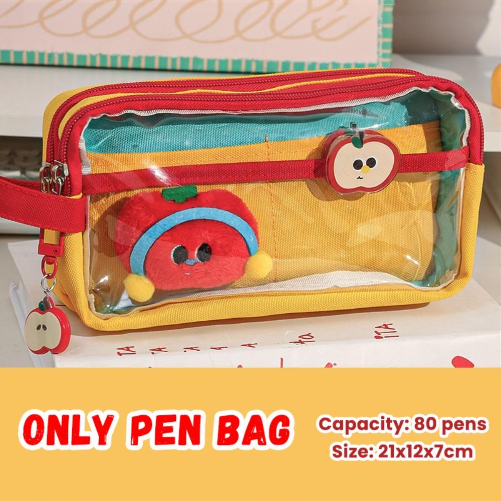 Transparent Pencil Case Waterproof Stationery Bag New Pen Bag  School Office