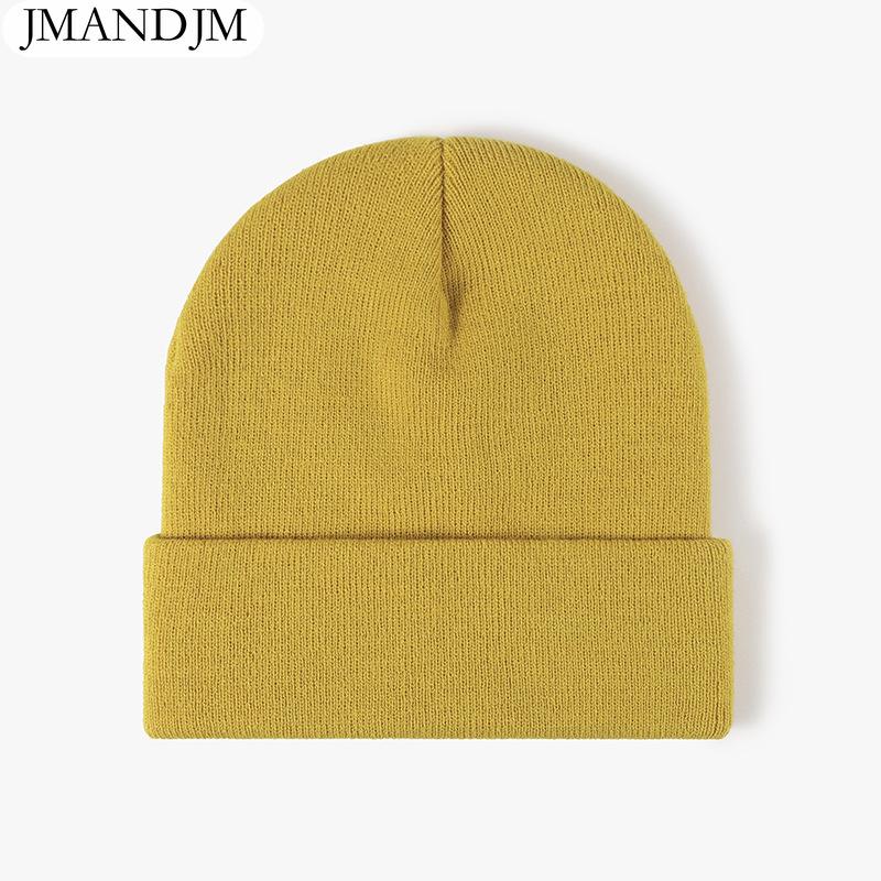 Disponibile Cappello a cuffia doppio ispessito caldo autunno e inverno cappello lavorato a maglia da donna semplice da uomo
