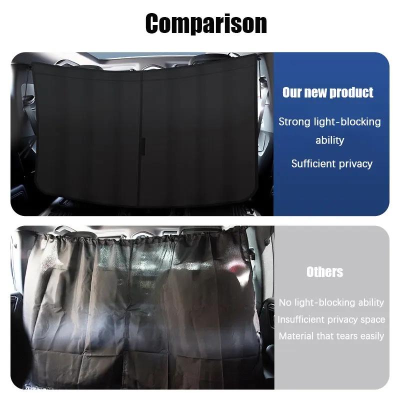 Blackout Curtains for Sedans SUVs Commercial Vehicles Light Buses Front And Rear Hidden Rooms Window Treatment Privacy Curtain