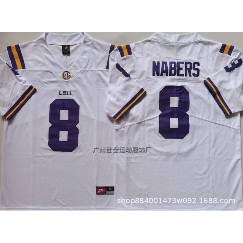 LSU Tigers Football Trikot Herren College Stil Bestickt Trainingsuniform NCAA Teamkleidung