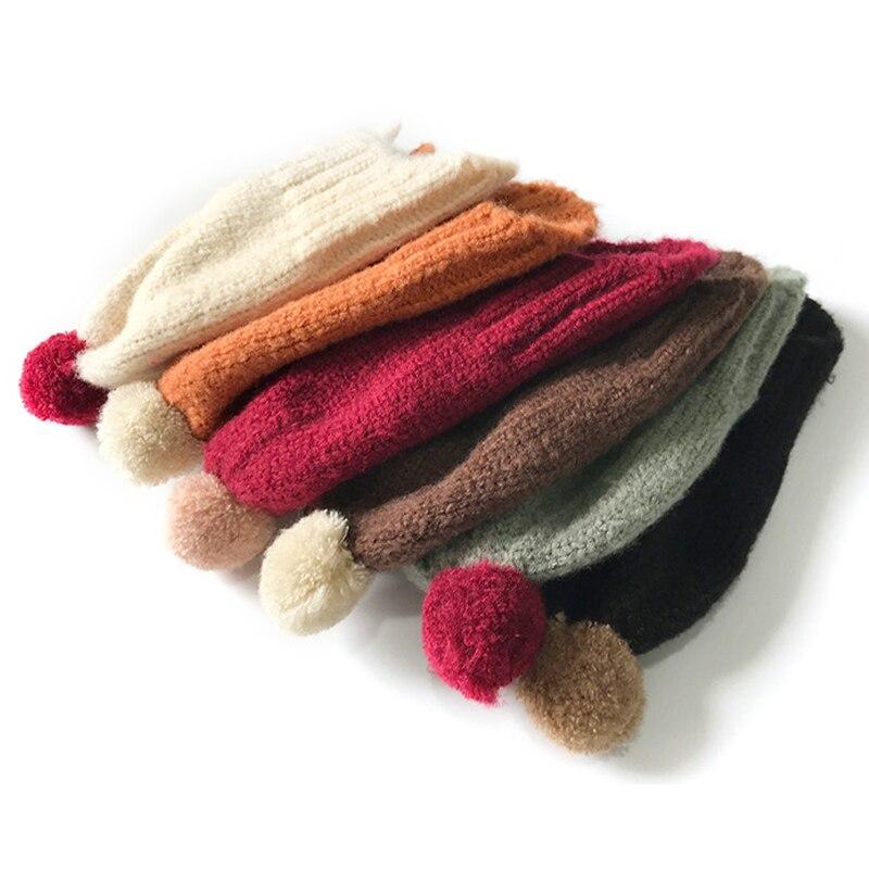 Buy Winter Baby Hats Pom Pom Knit Baby Beanie Kids Cap for Girls
