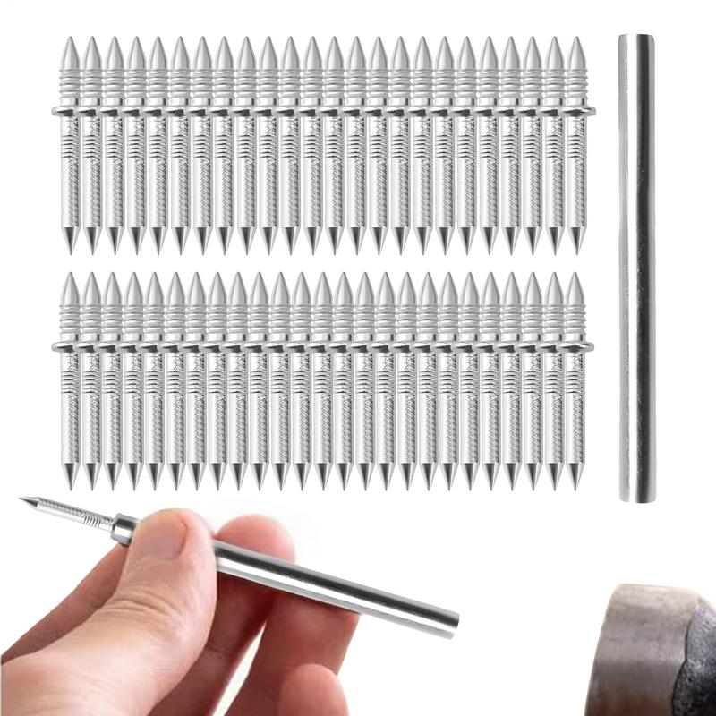 Double Head Nails Seamless Nails Skirting Thread Seamless Nail Without Marks Metal Rust-Proof Nails Wood No Trace Fixator