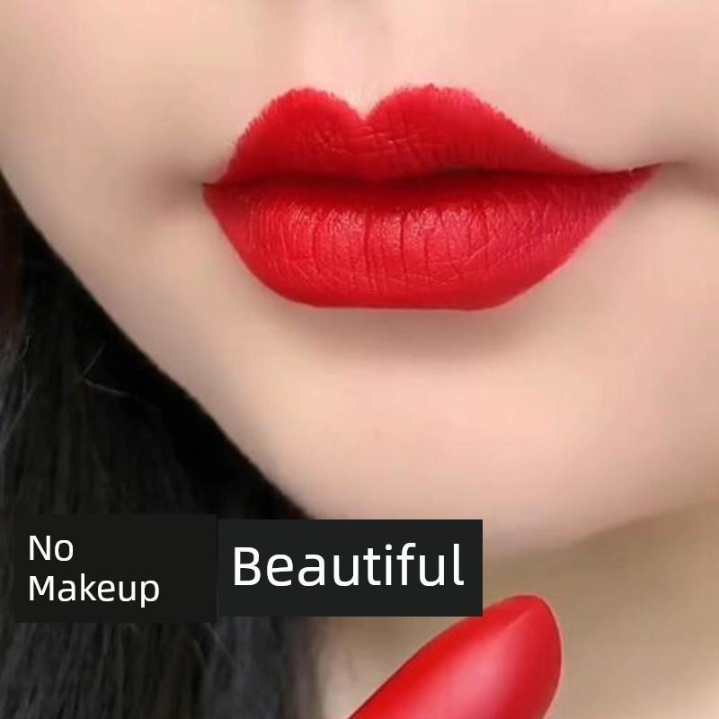 Yellow-Toned Natural Look Brightening Coral Orange Red Lipstick Matte Long-Lasting Waterproof Big Brand Genuine Official Flagship Store Nude Color