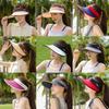 Summer Ice Silk Wide Brim Sun Hat With Breathable Mesh For Outdoor Travel Women