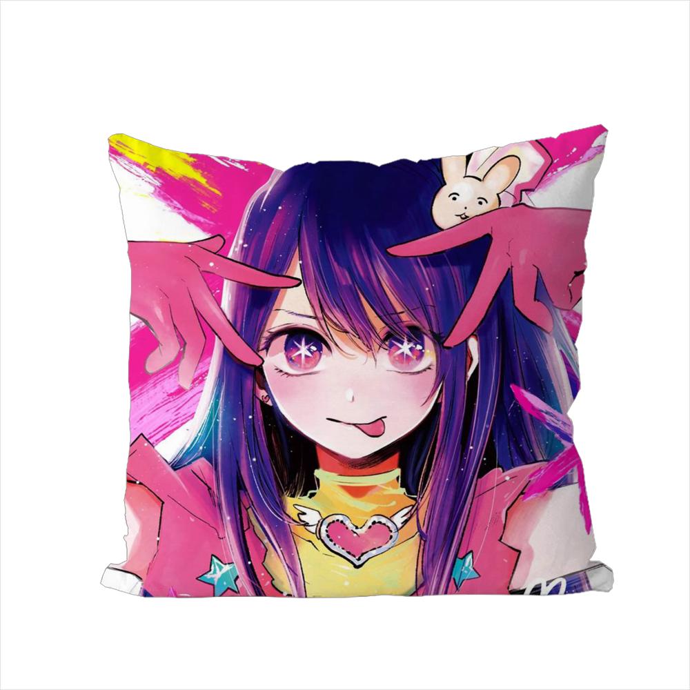 Hoshimachi Suisei Pillow Case For Car Sofa Decorative Home Doublesided Print Plush Square Throw Pillow Cushion Cover