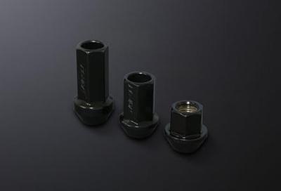 Juran Racing Nut Pro (PRO) Piercing Type, Black, 17HEX M12 X P1.25, Total Length