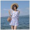 Women's 2025 Korean-Inspired Cross-Border Two-Piece Swimsuit: Conservative Beach Sport Style