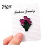 Durable Metal Brooch Enamel Floral Pin for Women, Daffodil Hyacinth Tulip Daily Wear Jewelry Lapel Pin, Decorative Badge Clothing Bags Scarves