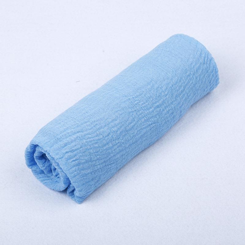 180*90cm Women Muslim Crinkle Hijab Scarf Femme Musulman Cotton Linen Solid Headscarf Islamic Hijab Shawls and Wraps