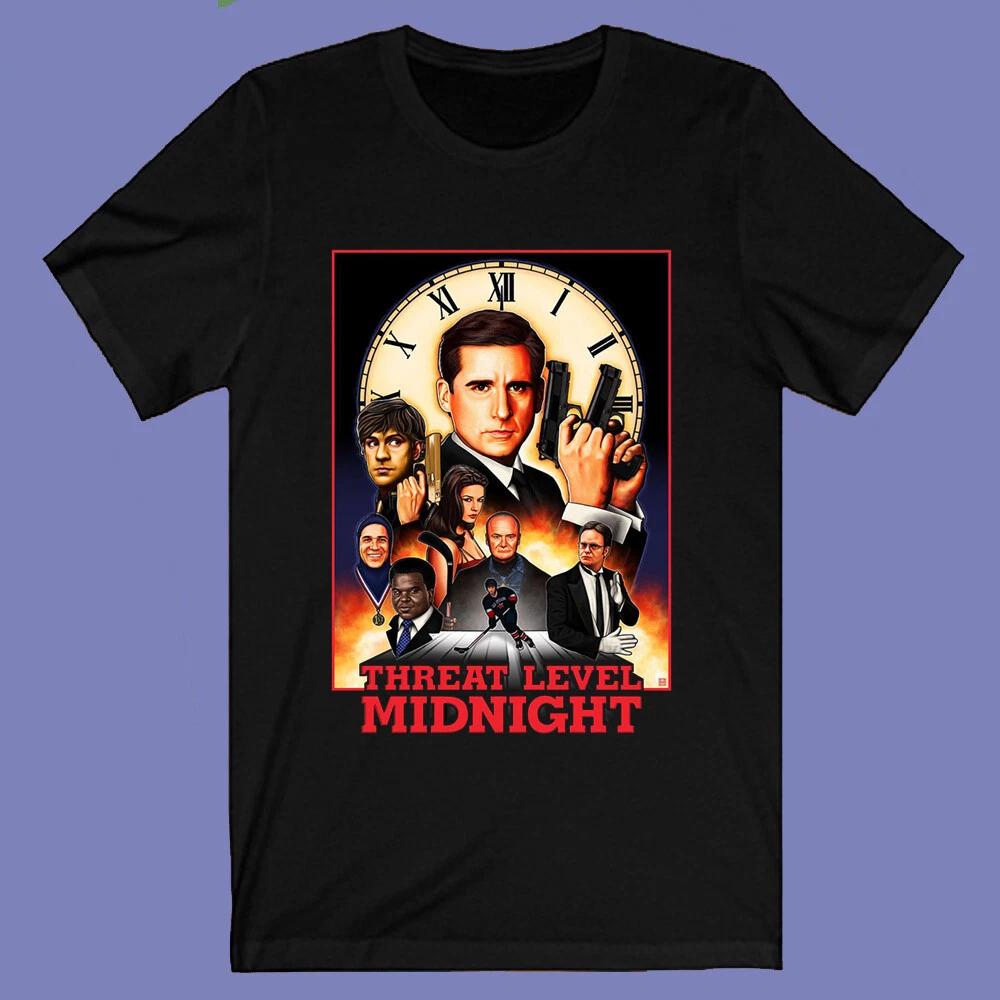 

The Office Threat Level Midnight TV Series Men s Black Size S-3XL 4XL