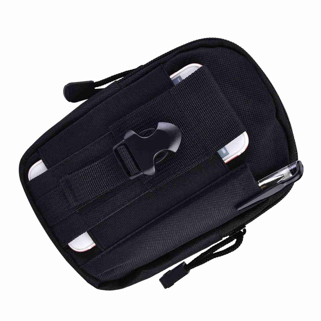 Strapazierfähige Multifunktionale Unisex Outdoor Tragbare Taktische Sport-Hüfttasche (Schwarz)