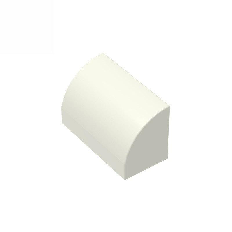 50g/83PCS 37352 Curved 1 x 2 x 1 No Studs with corners Block Moc Color Compatible with Brick DIY Children's Toy