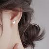 1 Pair Women Earrings, Butterfly Design Circle Shape Earrings, Open-Type Easy Wear for Daily Commuting Dating