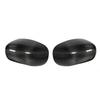 2 ST Backspegelkåpa Blank Svart Kolfiber Vänster Höger Sidospegelkåpor Passar För 300 Alla 4