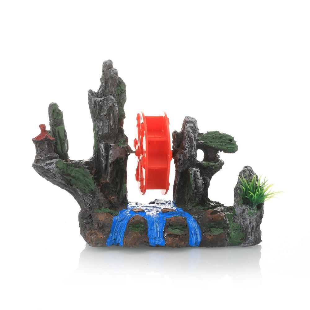 Realistic Aquarium Rockery Figurines Unique Stone Cave Ornament  Fish Tank Landscape Decor