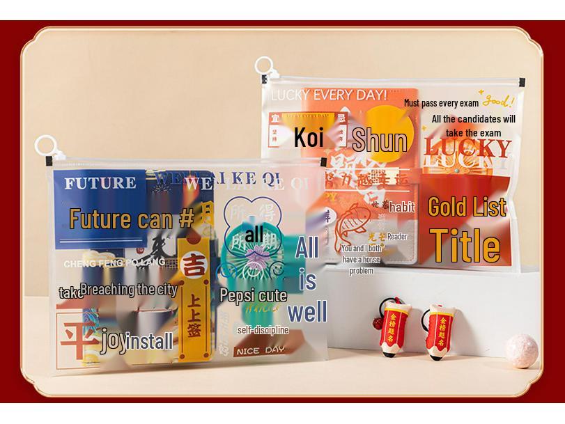 Golden List Success: Graduation & Entrance Exam Gift Set with Customizable Souvenirs for Classmates