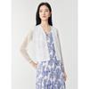 JUZUI Elegant Hollow Out Rhinestone V-Neck Knit Top