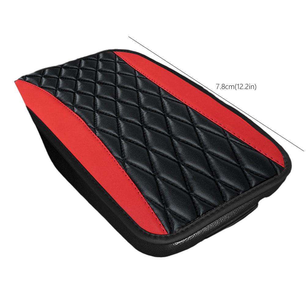 1pc Car Armrest Cover Mat Universal PU Leather Car Interior Central Armrest Box Pad Non Slip Decor Mat Universal Accessories