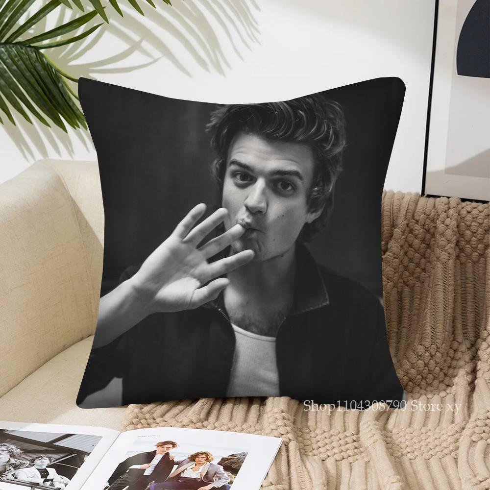 1Pc Actor Joe Cool Keery Pillow Case Fashion Square Pillowcase Bedroom Sofa Room Ins Decoration Leisure