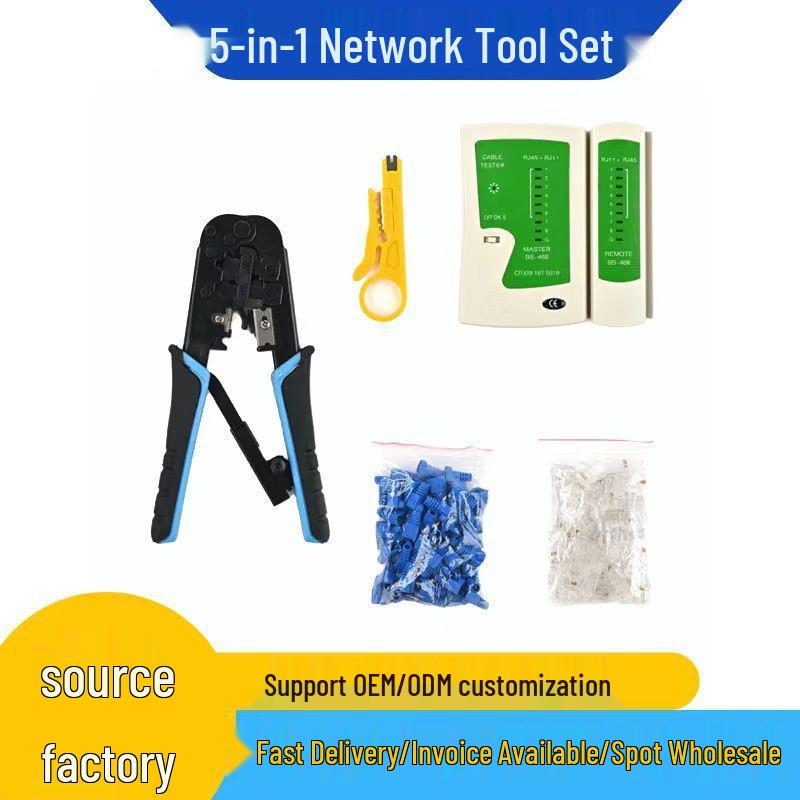 Haushalts-Netzwerkkabel-Werkzeugset mit Installationstester und Zange