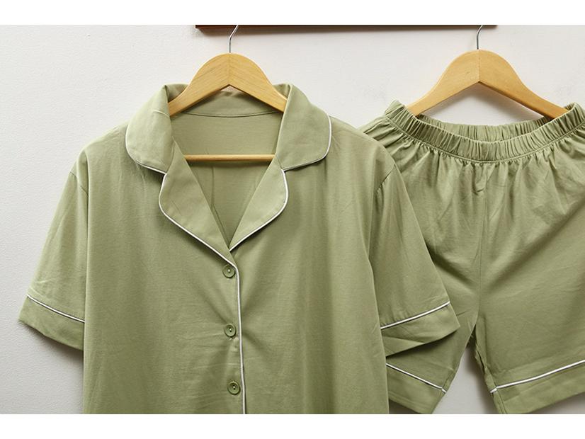 Korean Style Kids' Cotton Family Matching Pajama Set - Short Sleeve Girls & Boys Edition