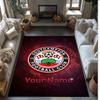 Southampton FC Printed Crystal Velvet Rug Non‑Slip Crystal Velvet Carpet For Sofa Bedroom Indoor Home Decoration